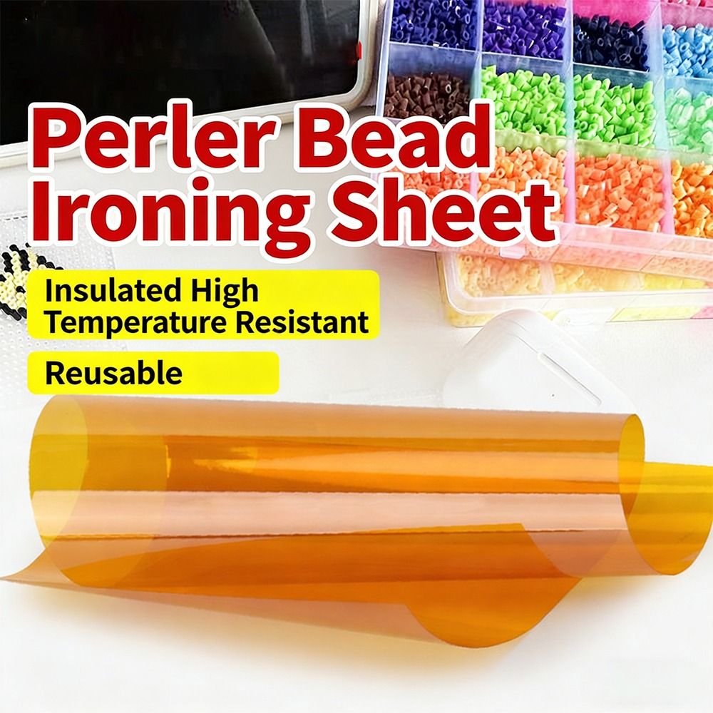 Electric Blanket Heated - 1/10 個手作りハマビーズアイロンペーパー再利用可能なおもちゃアクセサリーアイロンフィルムシート耐熱アイロンマットヒートプレスパッド