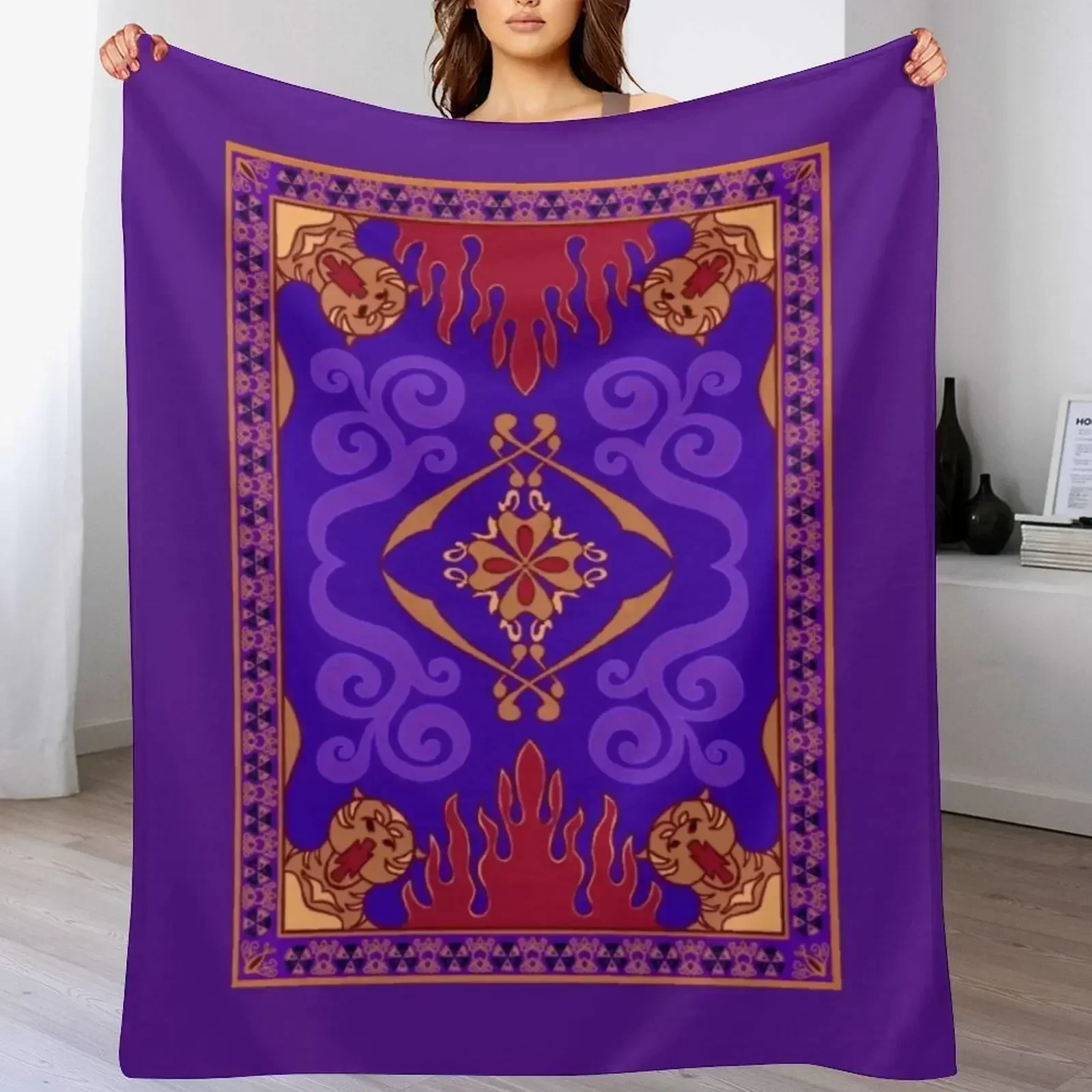 Home Textiles Throw - アラジン マジック カーペット スロー ブランケット ソファやベッドに最適