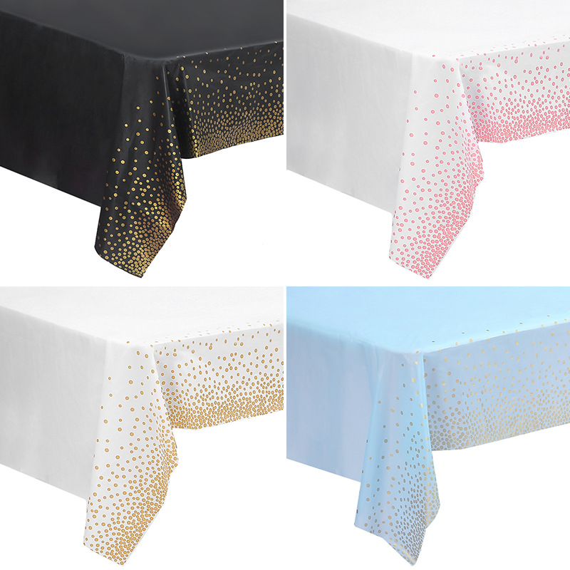 Home Textiles Today News - 自由に選べる25種類のスタイル 54インチ x 108インチ 使い捨て無地テーブルクロス 誕生日パーティー
