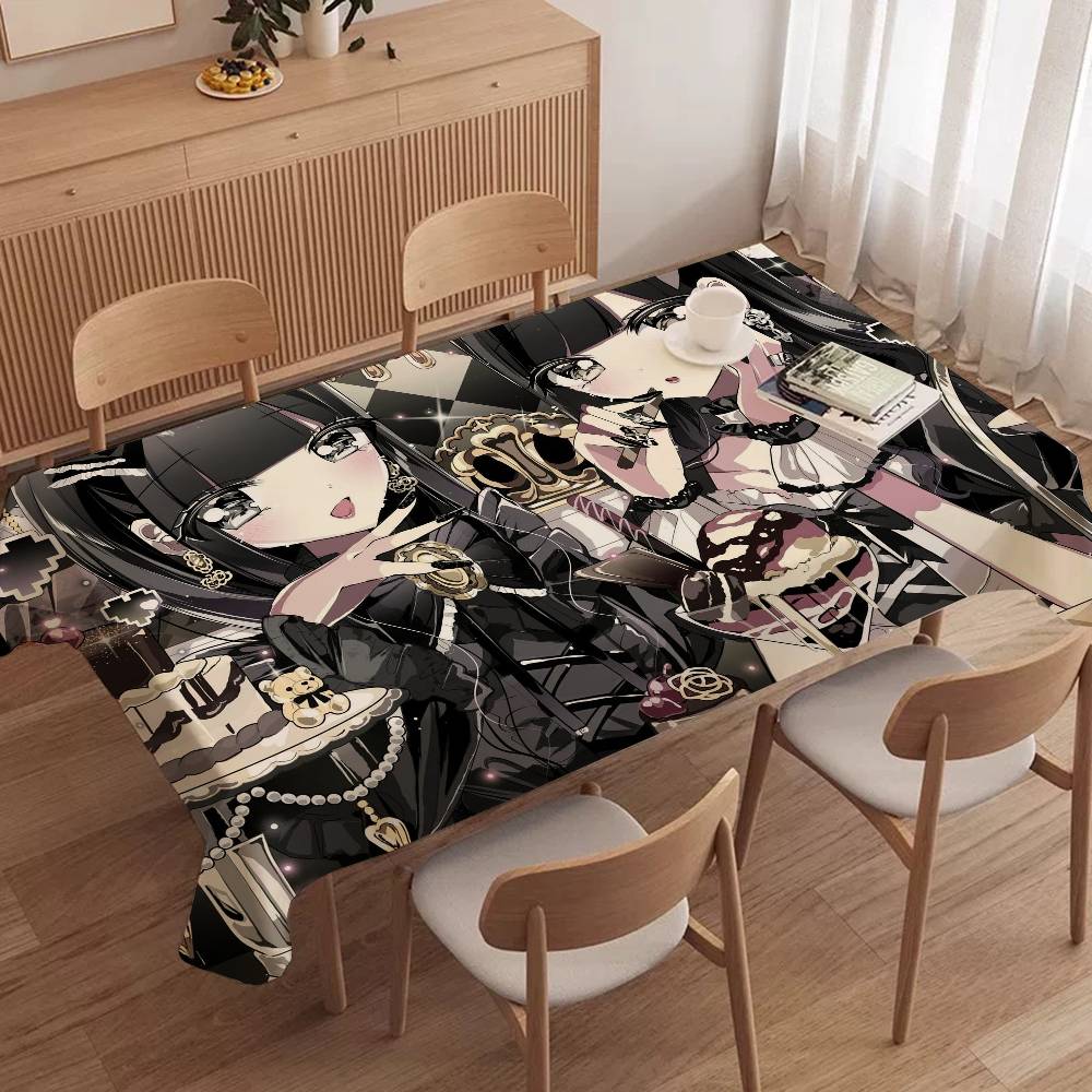 ジライケイ ファッション 美少女テーブルクロス 防水 防汚  - Home Textiles Today News のレビューと価格