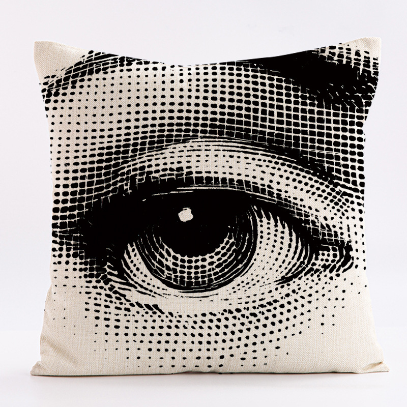 抽象的な北欧風フェイシャルパターンのプリント入りショートプラ - Home Textiles Throw のレビューと価格