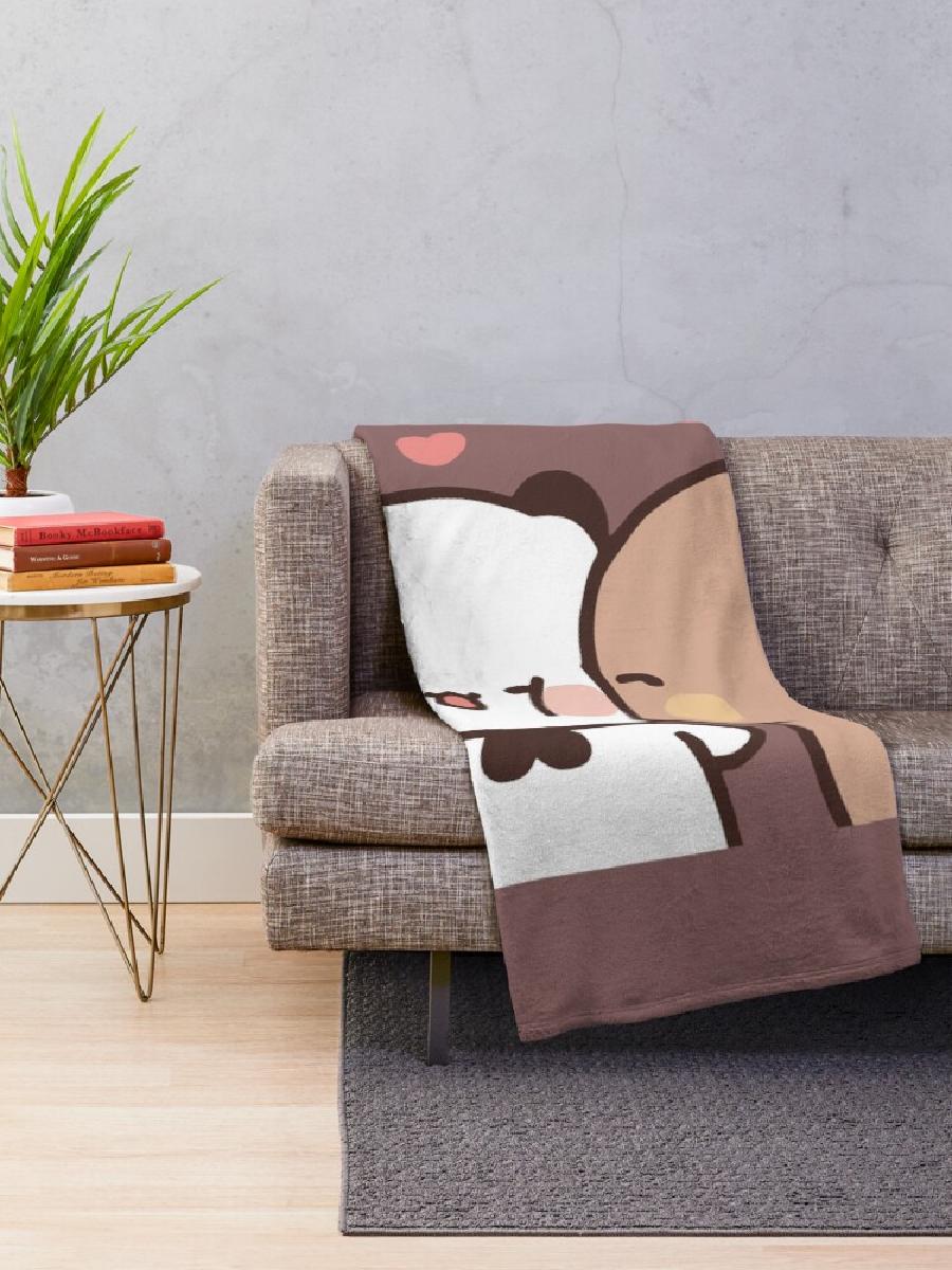 DuDuベアからBuBuパンダへの愛のキス スローブランケッ - Home Textiles Throw のレビューと価格