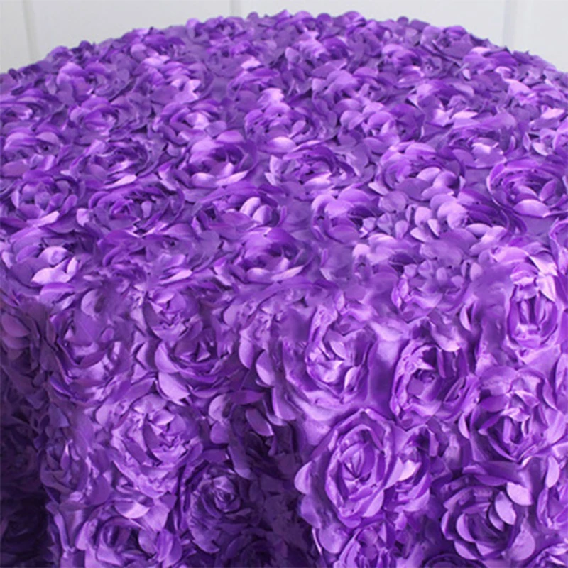 3D バラの花びらテーブルクロスカーペット結婚式パーティー宴 - Home Textiles Today News のレビューと価格