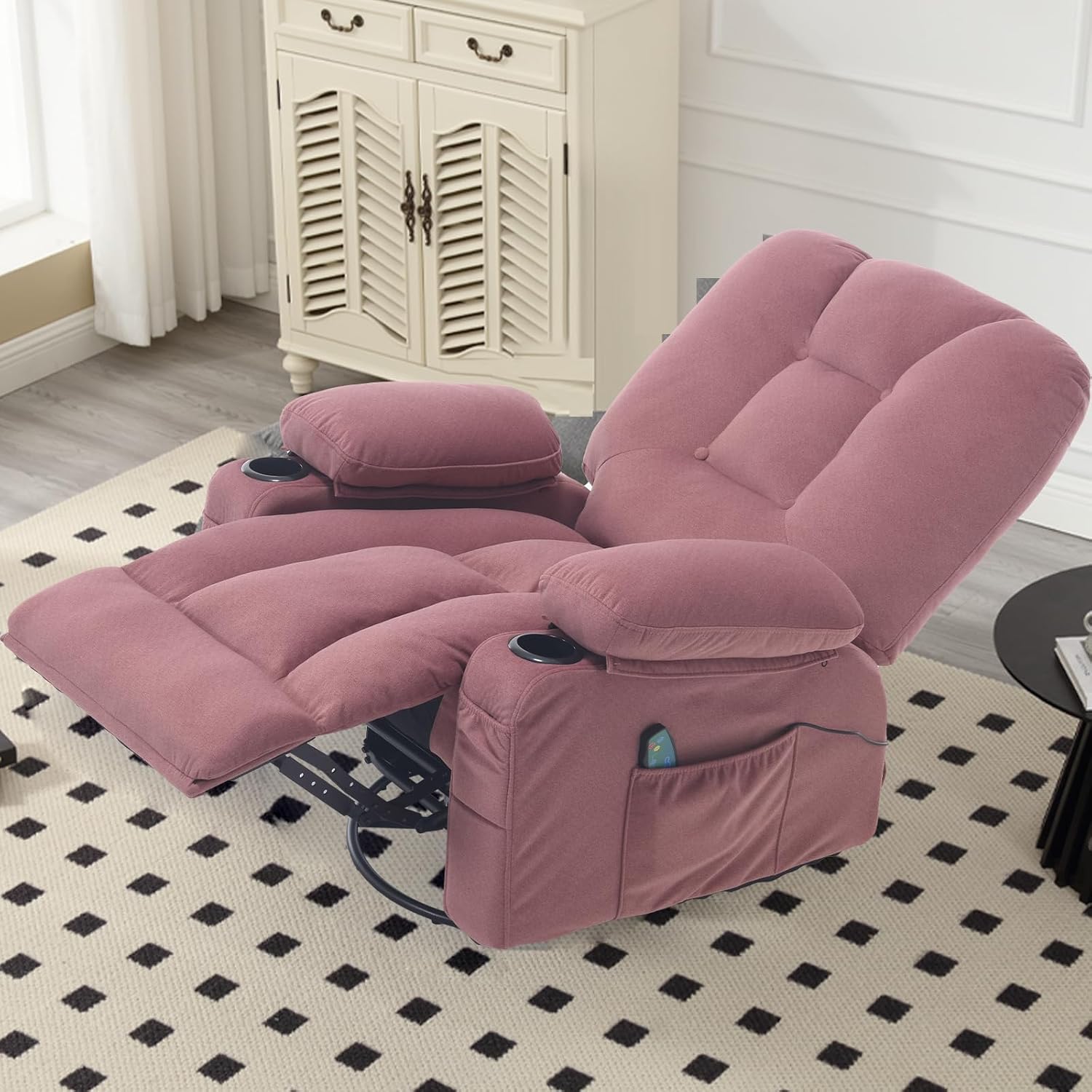 ロッカースイベルリクライニングチェア、マッサージ機能、ヒート - Home Textiles Of Scandinavia のレビューと価格