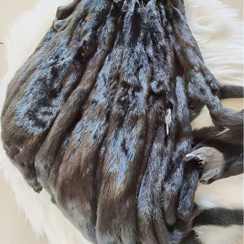 本物のミンク毛皮革皮卸売工場供給エコタンニング動物毛皮本物の - Home Textiles Factory のレビューと価格