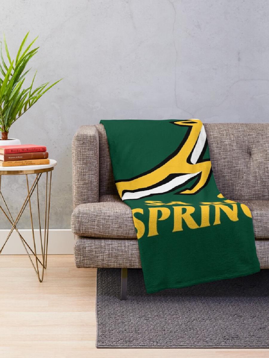 スプリングボックス ラグビー スローブランケット 快適で快適 - Home Textiles Throw のレビューと価格